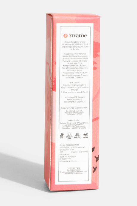 Zivame Strawberry Slush Lip Oil - 10ml — image 4